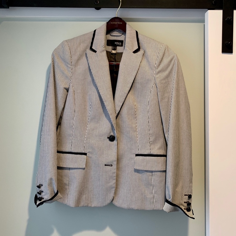 Pin striped blazer